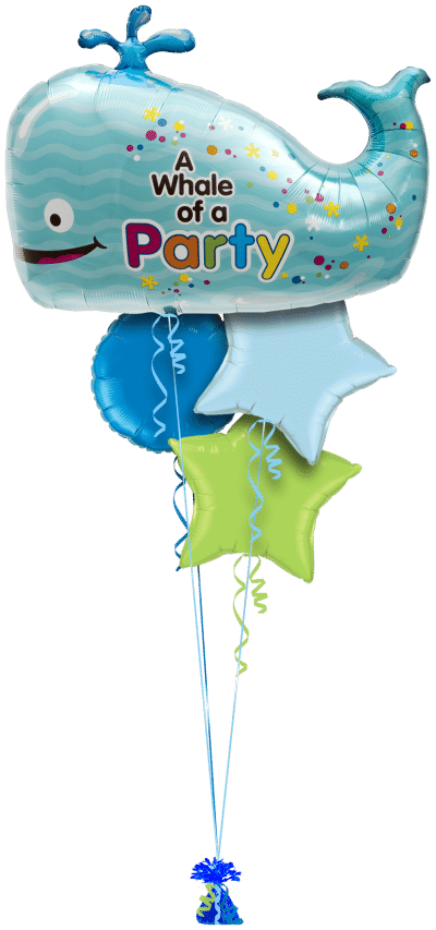Whale of a Party Balloon Bunch