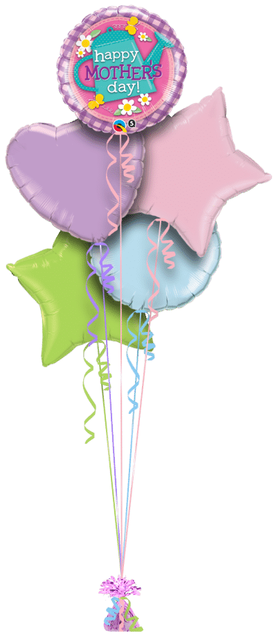 Mothers Day Watering Can Balloon Bunch