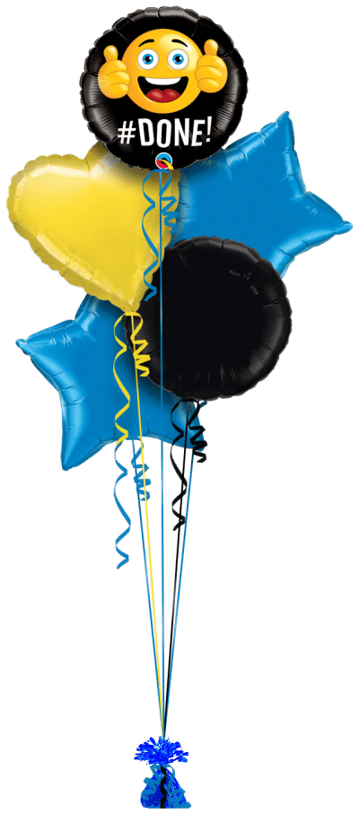 Hashtag DONE Balloon Bunch