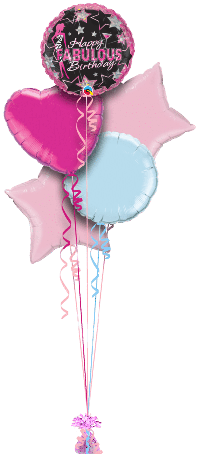 Happy Fabulous Birthday Balloon Bunch