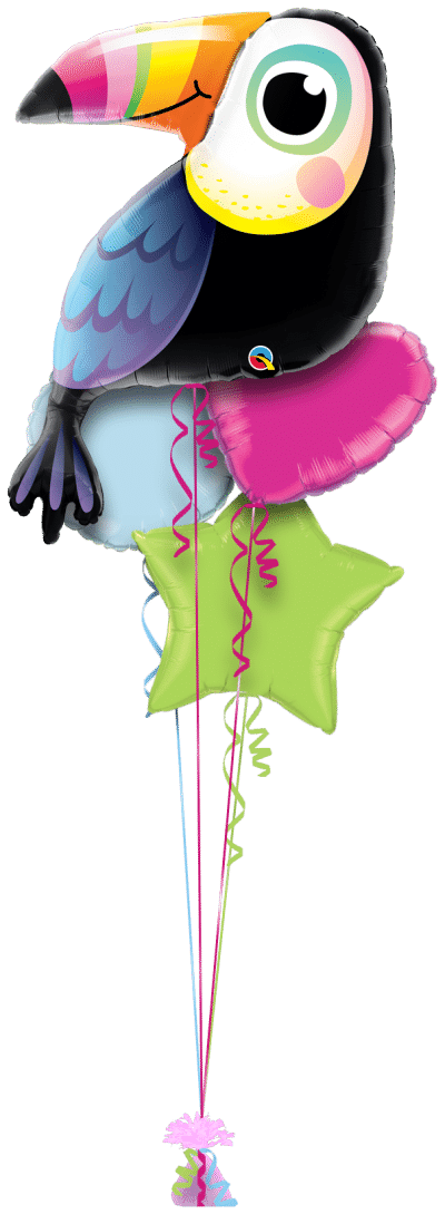 Colorful Toucan Balloon Bunch