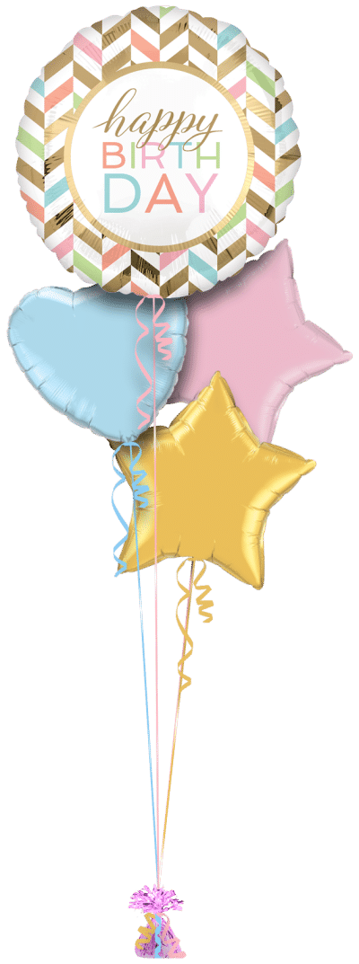 Jumbo Birthday Confetti Fun Balloon Bunch