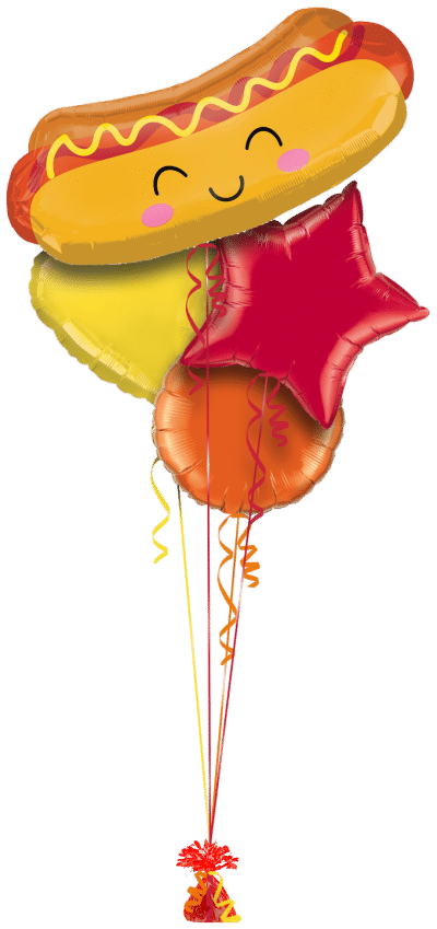 Hot Dog Fun Balloon Bunch