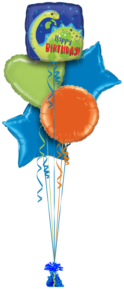 Birthday Fun Dinosaur Balloon Bunch