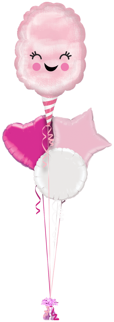 Candy Floss Smile Balloon Bunch