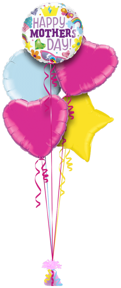 Cheerful Mothers Day Balloon Bunch