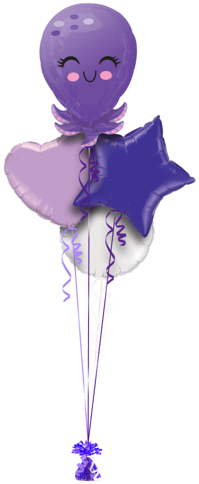 Cute Octopus Balloon Bunch