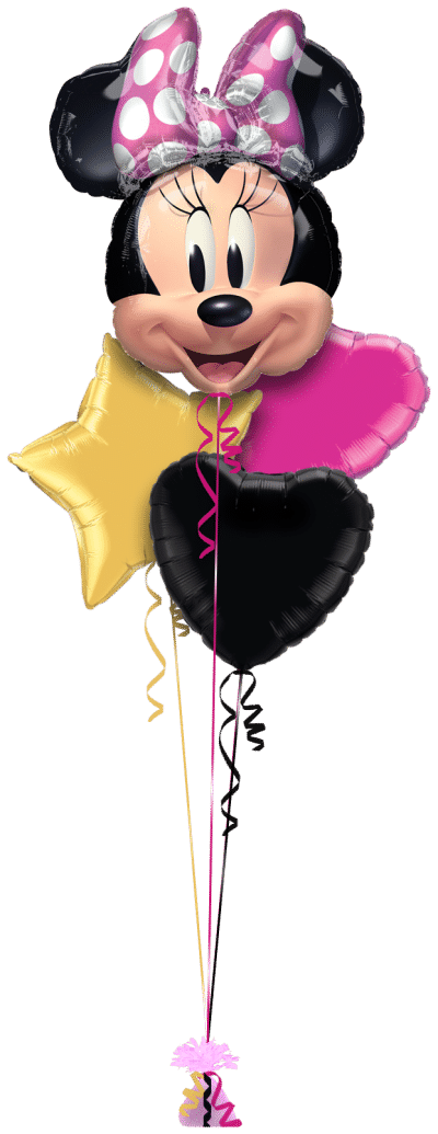 Minnie Mouse Head Balloon Bunch