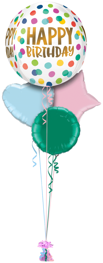 Happy Dots Orbz Balloon Bunch