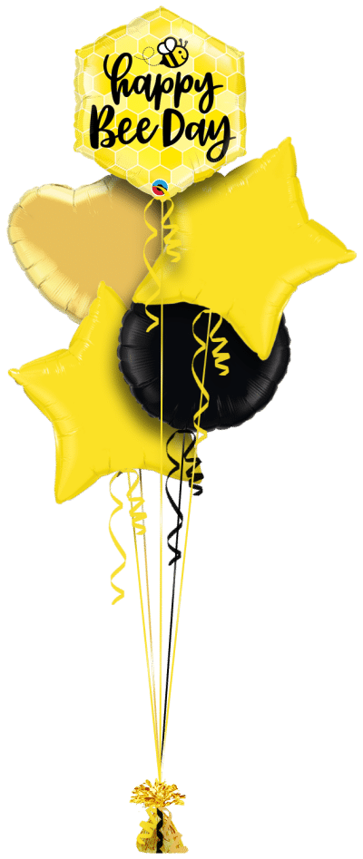 Happy Bee Day Balloon Bunch