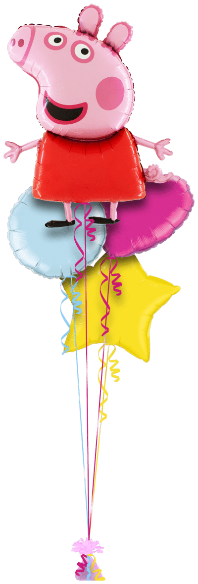Peppa Pig Shape Balloon Bunch