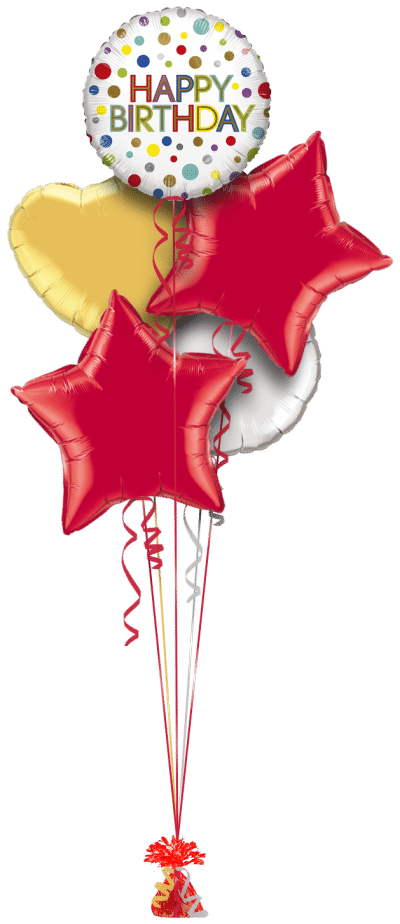 OFFER!Birthday Spots Balloon Bunch