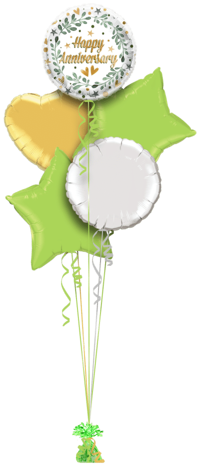 Anniversary Laurel Balloon Bunch