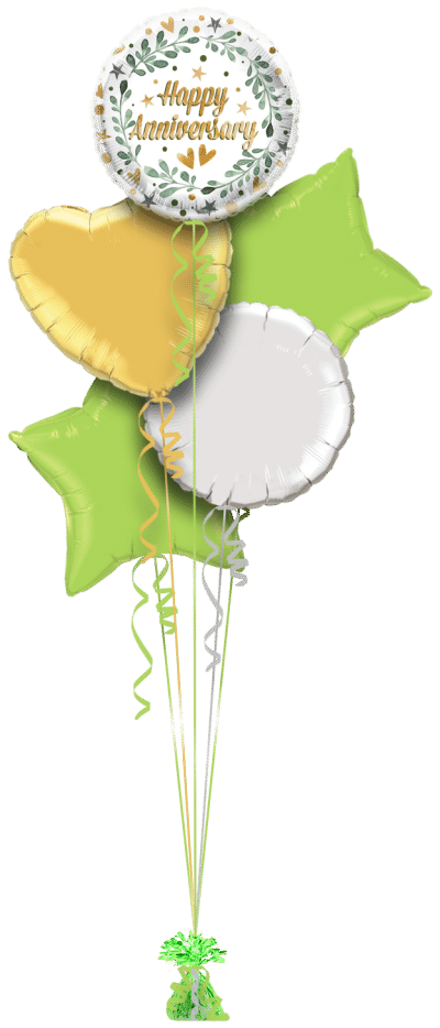 Anniversary Laurel Balloon Bunch