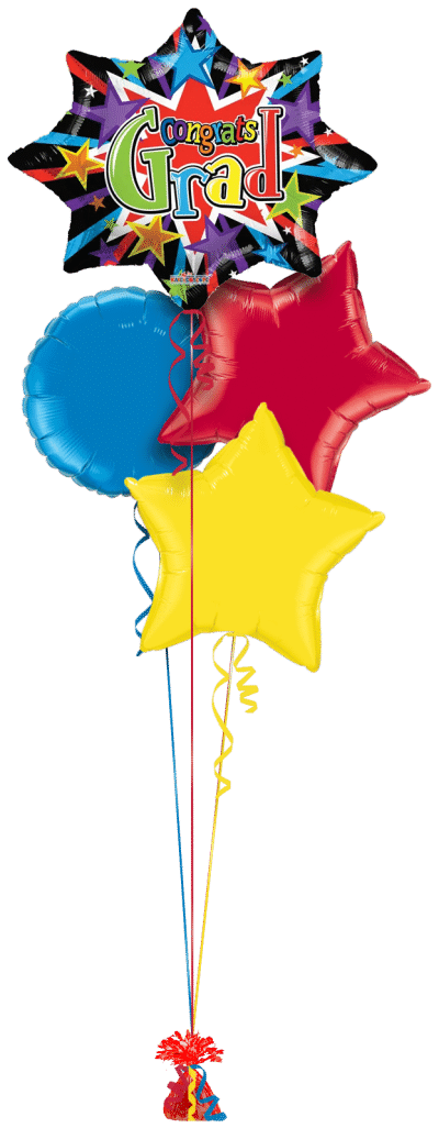 Congrats Grad Starburst Balloon Bunch