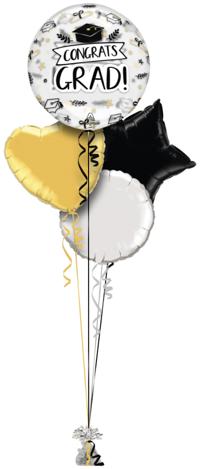 Congrats Grad Clear Bubble Balloon Delivery - Balloon Monkey