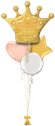 Coronation Gold Crown Balloon