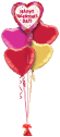 Valentines Happy Hearts Balloon