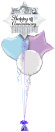 Elegant Happy Anniversary Burst Balloon