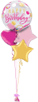 Birthday Pink and Gold Dots Bubble Balloon