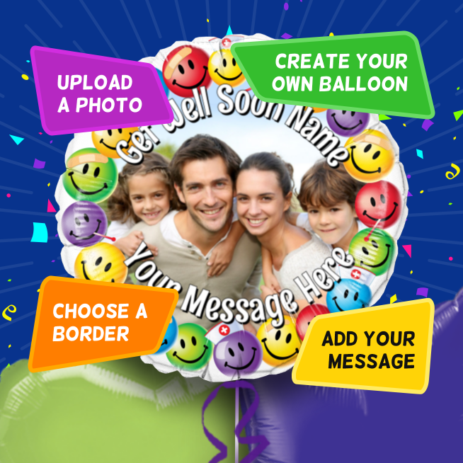 An example of a Get Well photo balloon