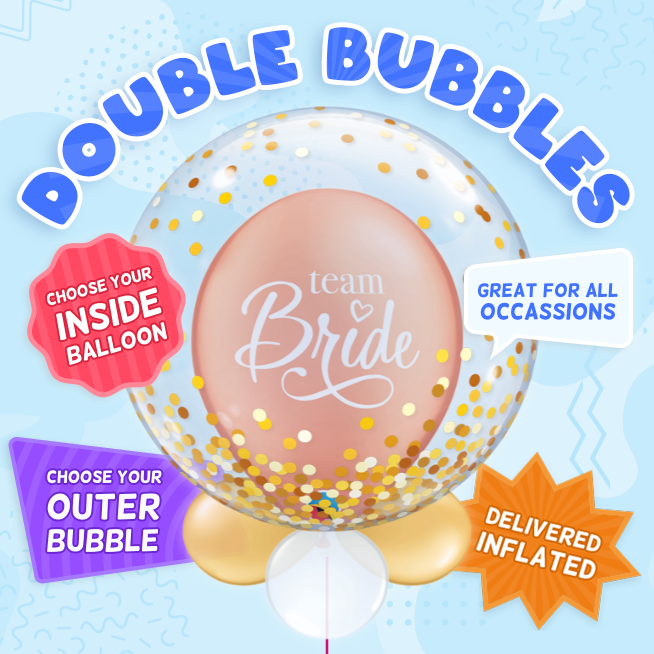 An example of a Hen Party double bubble balloon