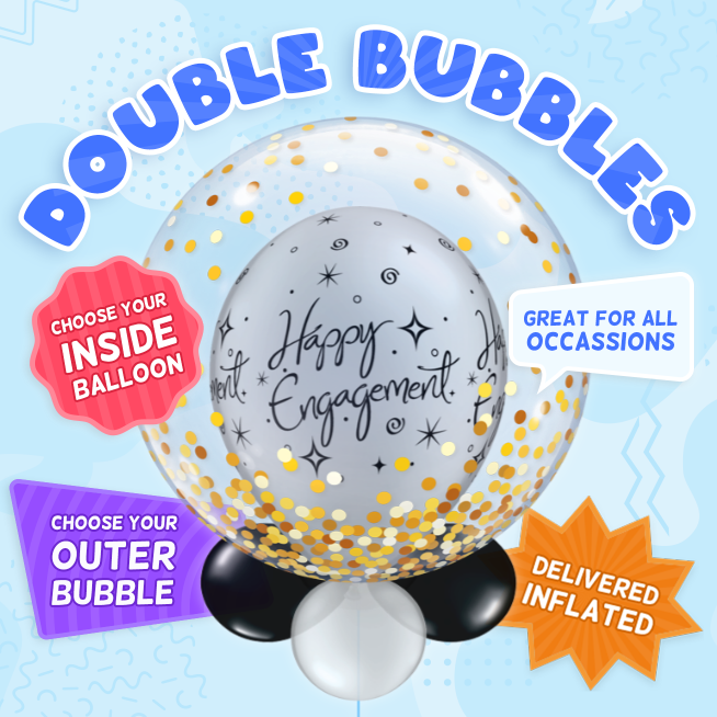 An example of a Engagement double bubble balloon